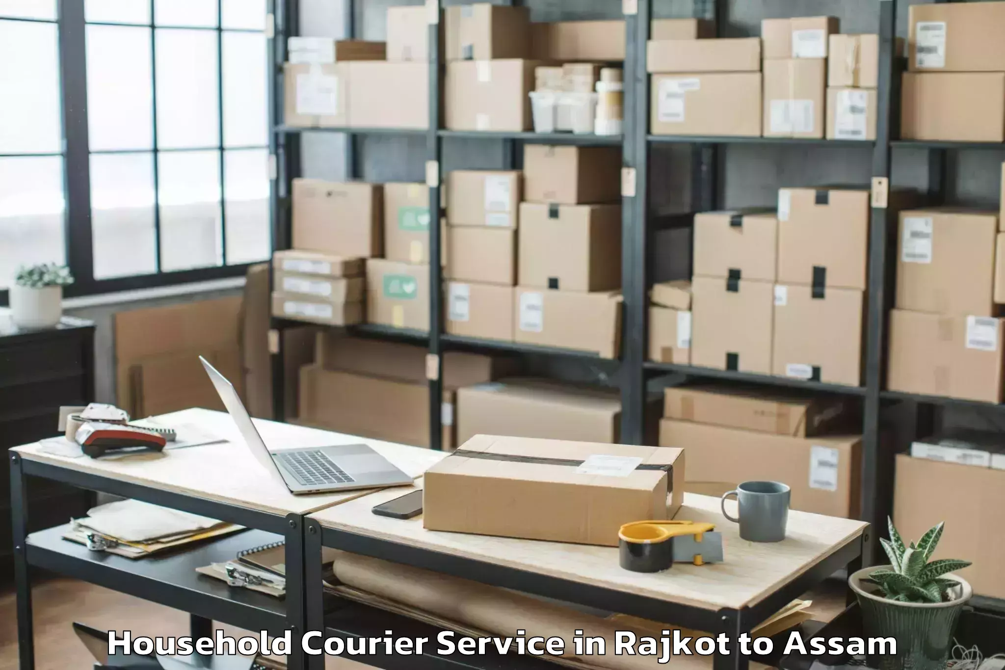 Quality Rajkot to Patharkandi Household Courier